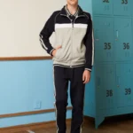 British Collegiate Sport Set-Navy Blue / Light Heather Grey