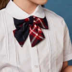 British Academy Girls’ Lace-Trimmed Short-Sleeved Shirt