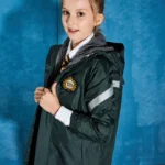 British Academy Detachable Jacket-Dark Green/Grey