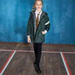 British Academy Detachable Jacket-Dark Green/Grey