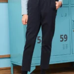 British Academy-Style Joggers-Navy Blue