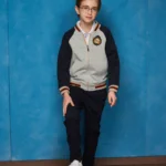 British college knitted sports suit