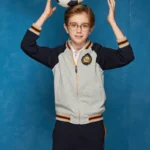 British college knitted sports suit