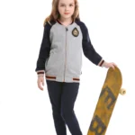 British college knitted sports suit