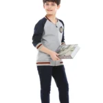 British college knitted sports suit