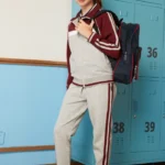 British Collegiate Sport Set-Dark Red / Light Heather Grey