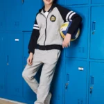 British Collegiate Sportswear-Light Gray & Navy