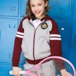 British Collegiate Sportswear-Light Gray & Maroon