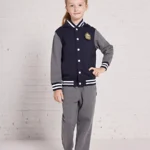 British Preppy Sports Set-Navy & Dark Gray
