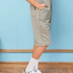 British Preppy Sports Shorts – Light Gray