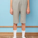 British Preppy Sports Shorts – Light Gray