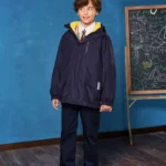 Campus-Inspired Convertible Jacket