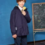 Campus-Inspired Convertible Jacket