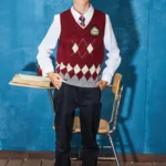 Collegiate Argyle Vest