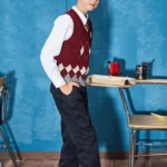 Collegiate Argyle Vest