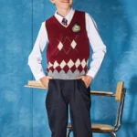 Collegiate Argyle Vest