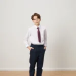 British Academy Boys’ Wrinkle-Resistant Long-Sleeved Shirt