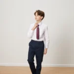 British Academy Boys’ Wrinkle-Resistant Long-Sleeved Shirt