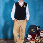 Preppy Cotton Sweater Vest