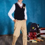 Preppy Cotton Sweater Vest